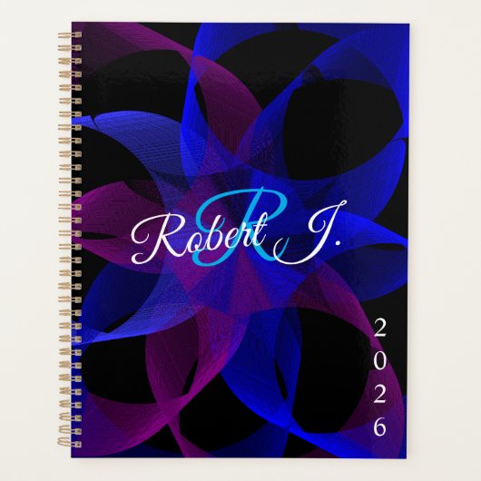 3D To 2D Cylinder Ring Geometric Spiral Planner プランナー手帳 (正面)