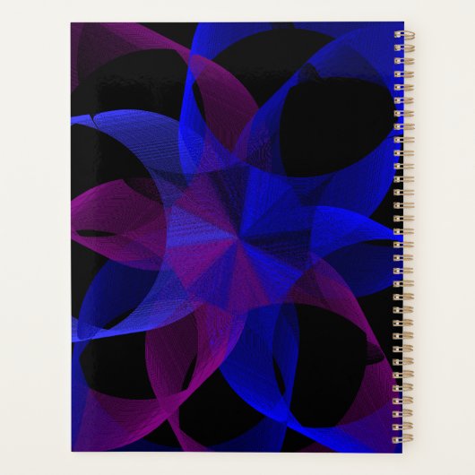 3D To 2D Cylinder Ring Geometric Spiral Planner プランナー手帳 (裏面)