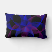 3D To 2D Cylinder Ring Geometric Throw Pillow ランバークッション (裏面)