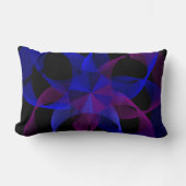 3D To 2D Cylinder Ring Geometric Throw Pillow ランバークッション (正面)