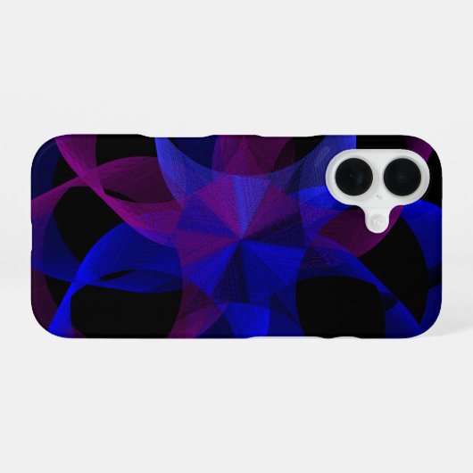 3D To 2D Geometric Cylinder iPhone 16 Case 16ケース (裏面横)