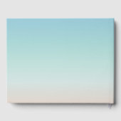 3D Turtle Turquoise Coastal Beach House ゲストブック (裏面)