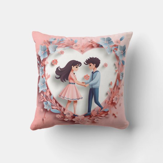 3D Valentine's Day Pillow クッション (裏面)