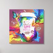 3D Wall Art描写：アルコ鮮やかールインクデザイン キャンバスプリント (正面)