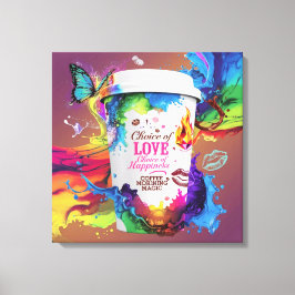 3D Wall Art描写：アルコ鮮やかールインクデザイン キャンバスプリント