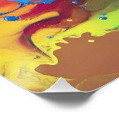 3D Wall Art描写：アルコ鮮やかールインクデザイン ポスター (コーナー)