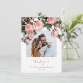 3D Wildflowers Roses サンキューカード (スタンド正面)