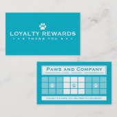 3dotsロイヤリティプログラムに手入れをしているペット ロイヤリティカード (正面/裏面)