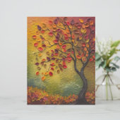 3D's絵を描秋の木のスクラップブック紙 (スタンド正面)