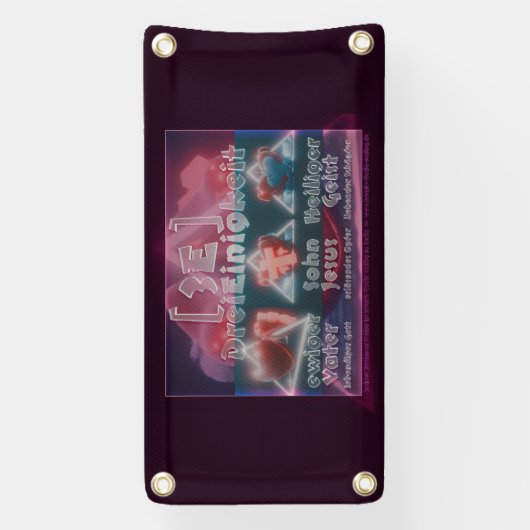 { 3E ] - DreiEinigkeit - himmlisches Vorbild 横断幕 (縦)