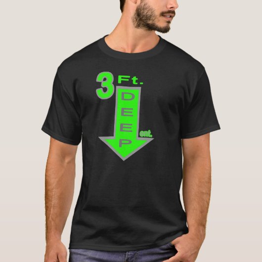 3ftの深いのエンターテイメントのネオン緑T Tシャツ (正面)