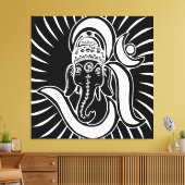 3FT x 3FT GANESH WALL GRAPHIC ART キャンバスプリント (インサイチュ (リビング))