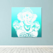 3FT x 3FT GANESH WALL GRAPHIC ART キャンバスプリント (インサイチュ (ウッドフロア))