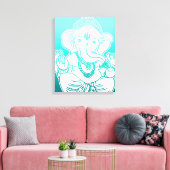 3FT x 3FT GANESH WALL GRAPHIC ART キャンバスプリント (インサイチュ (リビング))