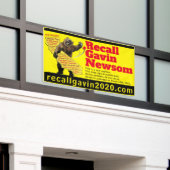 3ft x 5ft recallgavin2020バナー 横断幕 (ビルの外側)