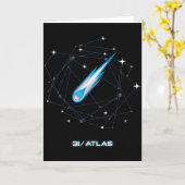 3i アトラス 星間彗星 2025 宇宙 天文学 カード (黄色い花)