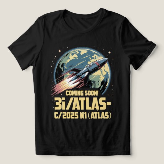 3I/アトラスC/2025 N1 エイリアン彗星の到来 2025年が来る トライブレンドＴシャツ (デザイン正面)