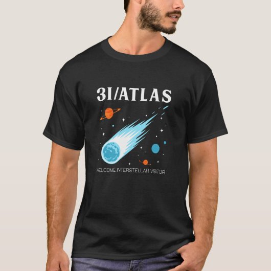 3IAtlas星間訪客彗星宇宙探検 Tシャツ (正面)