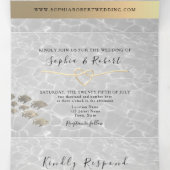 3in1ビーチウェディングトリフォールド招待状 三つ折り招待状 (内部中)