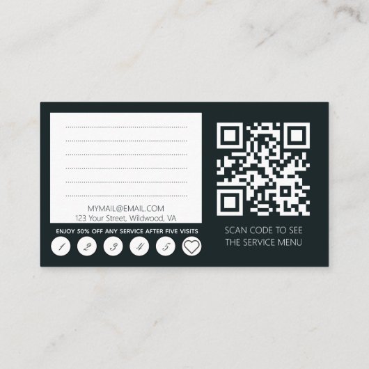 3in1理容師ショップQRCode 名刺 (裏面)