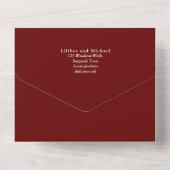 3in1 BOHOパンパスグラステラコッタウェディングRSVP オールインワン招待状 (裏面)