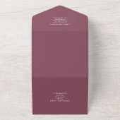 3in1 Boho Pampas Grass Wedding Invite and RSVP オールインワン招待状 (外側)