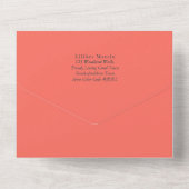 3in1 Ordination Anniversary招待状とRSVP司祭 オールインワン招待状 (裏面)