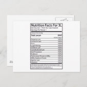 3Lの栄養ファクト ポストカード (正面/裏面)