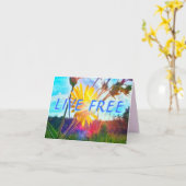 3LIVE FREE GREETING CARD カード (黄色い花)