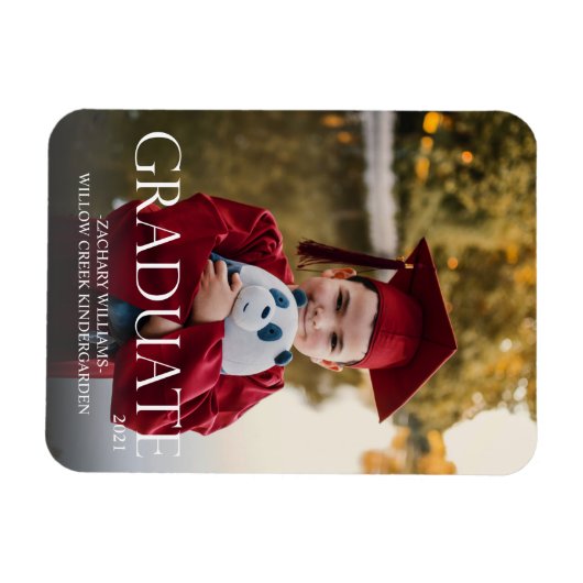 3Mの卒業生と写真卒業マグネットライター マグネット (横)