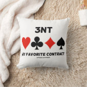 3NT契約お気に入りの(4枚のカードスーツ) クッション (ブランケット)