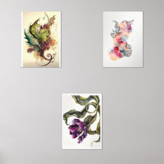 3pcのベッドルームのための美しい感動的な絵画