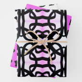 3pc折衷的プリントラッピング紙 ラッピングペーパーシート (インサイチュ)