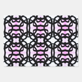 3pc折衷的プリントラッピング紙 ラッピングペーパーシート