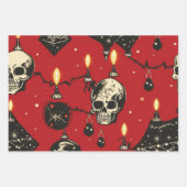 3pc。フェスティバルスカル包装シートセット ラッピングペーパーシート (正面)