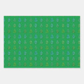 3pc。折曲げ木包み紙 ラッピングペーパーシート (正面3)