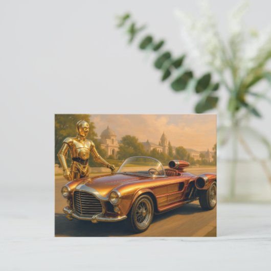 3PO車 ポストカード (スタンド正面)