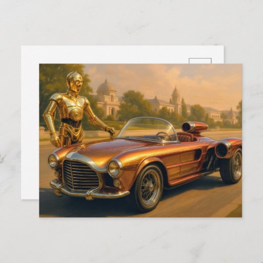 3PO車 ポストカード (正面/裏面)