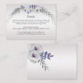 #3Purpleシルバーグレーフローラ詳細エンクロージャカード エンクロージャーカード (正面/裏面)