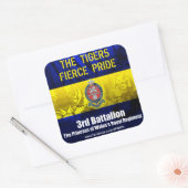 3PWRR正方形ステッカー6 スクエアシール (封筒)