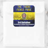 3PWRR正方形ステッカー6 スクエアシール (バッグ)