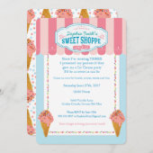3rdバースアイスクリームパーティの招待状スウィート 招待状 (正面/裏面)