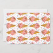 3rdバースアイスクリームパーティの招待状スウィート 招待状 (裏面)