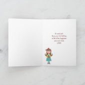 3rdバースデーガール歌唱ハッピーバースデーカード カード (内部)