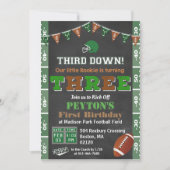 3rdバースデーサッカーパーティーシャルボード招待状 招待状 (正面)