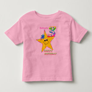 3rdバースデースターズシャツ トドラーTシャツ