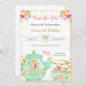 3RDバースデーティーパーティの招待状 招待状 (正面/裏面)