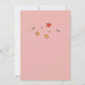 3rdバースデーハットマンガースカワイトヒツフラワーラム 招待状 (裏面)