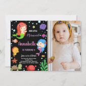 3rdブラックメルメイズ誕生日招待状と写真 招待状 (正面)