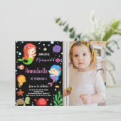 3rdブラックメルメイズ誕生日招待状と写真 招待状 (スタンド正面)